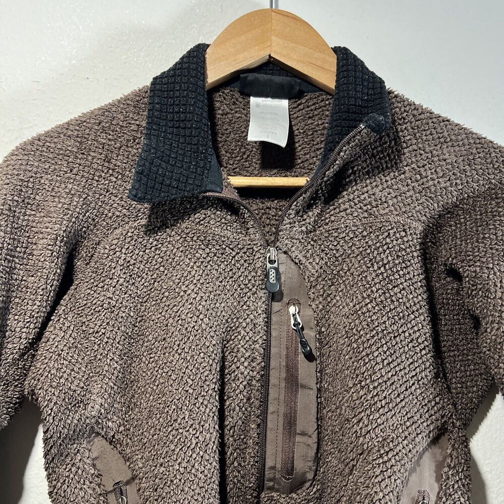 Patagonia Jacket Womens Small Brown Black Fleece Polartec Zip Performance Coat - Picture 5 of 11